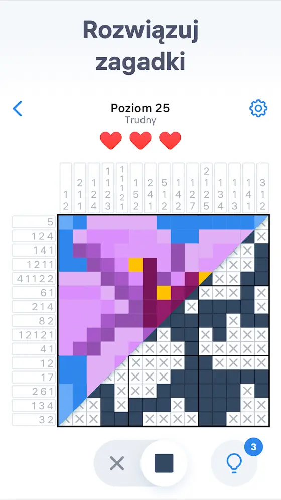 Zrzut ekranu z gry Nonogram.com
