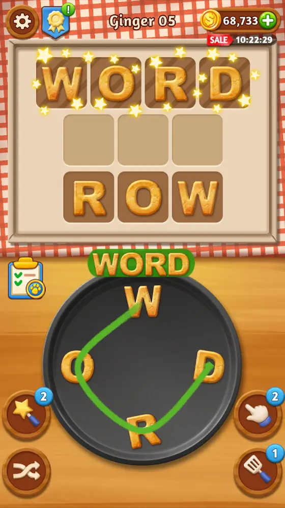Zrzut ekranu z gry Word Cookies!