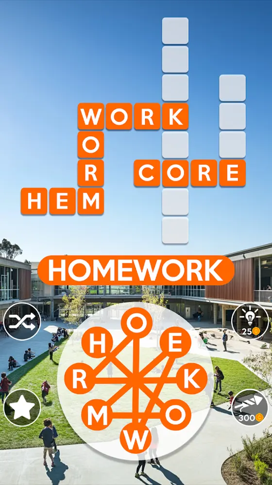 Zrzut ekranu z gry Wordscapes